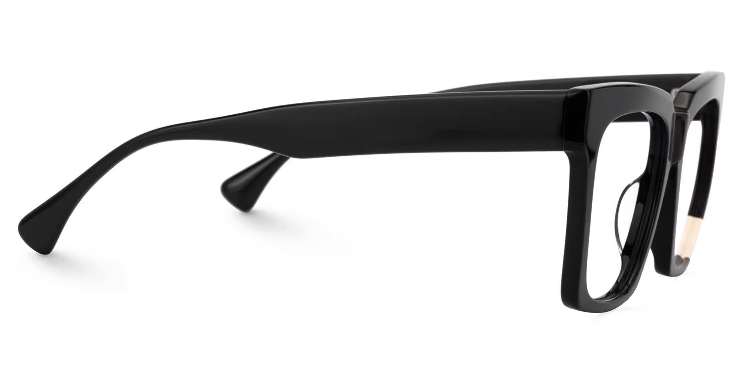 Barrios Square Black Glasses | Zeelool Glasses3