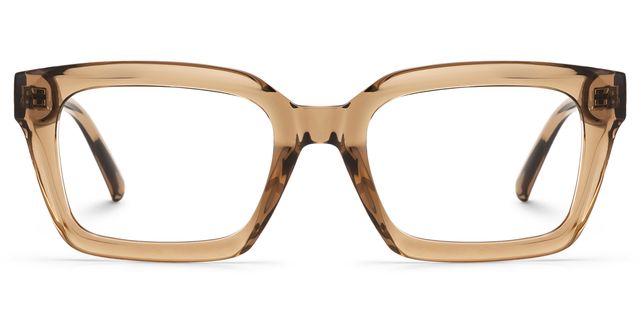 Grover Beige Rectangle Glasses