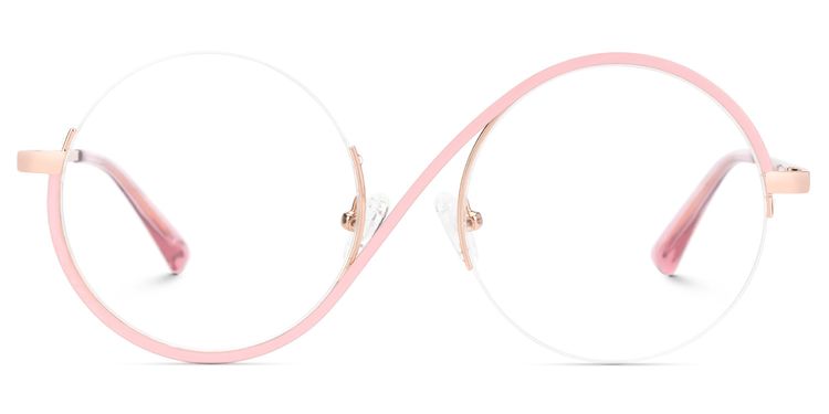 Flozif Round Pink Glasses