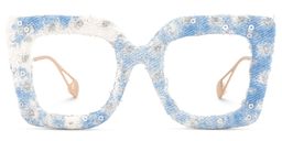 Latanya Cobalt Blue Square Glasses1