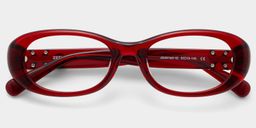 Catherine Red Oval Glasses2