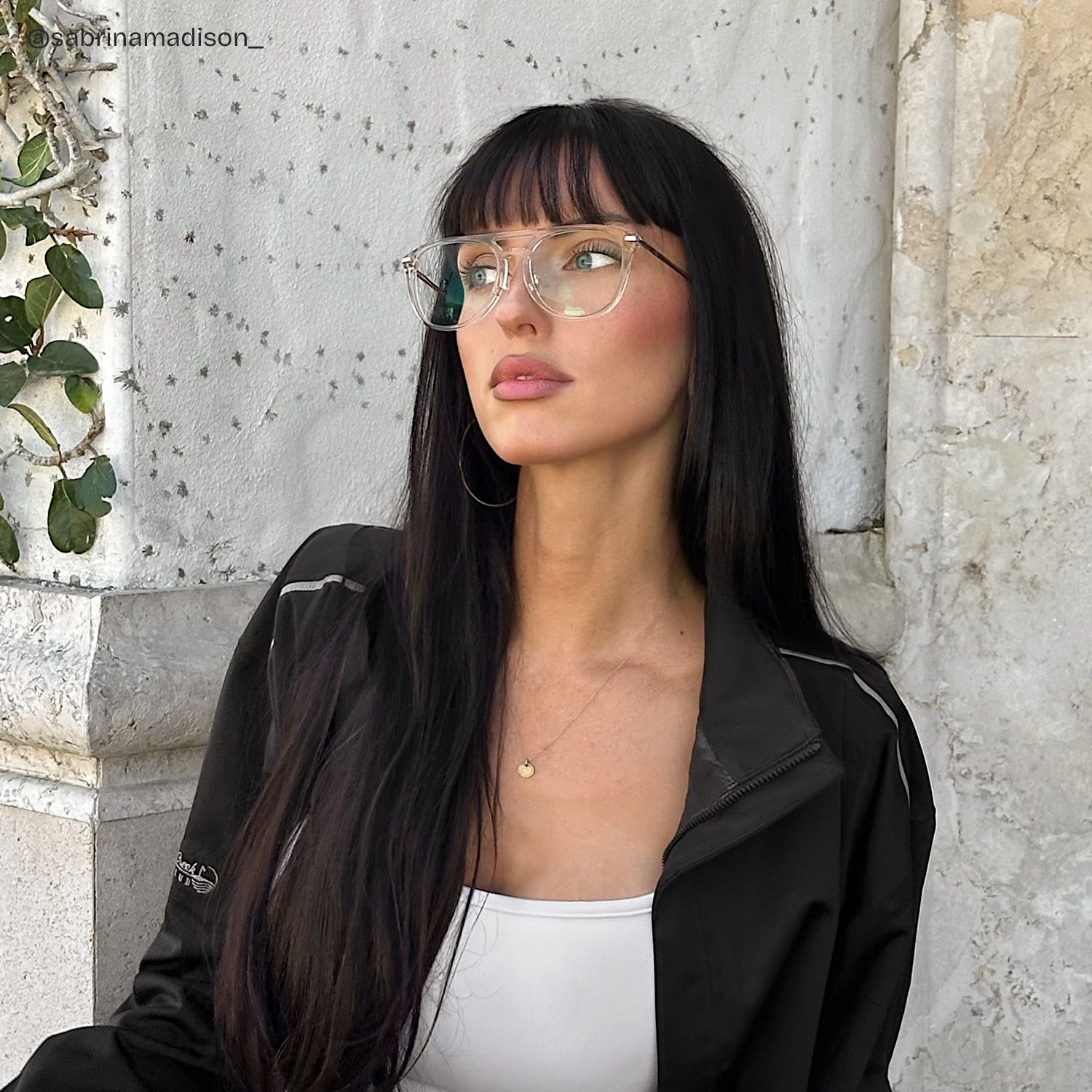 Isabelle Beige Aviator Glasses Frame | Soft Athleisure6
