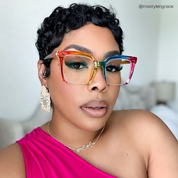 Misty Square Colorful Glasses4