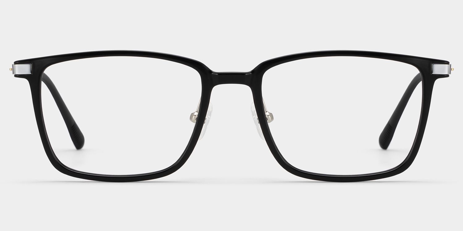 Black Ivonne Rectangle Frame Eyeglasses | Zeelool