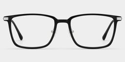 Ivonne Rectangle Black Glasses0