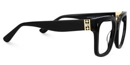 Scicluna Square Black Glasses2