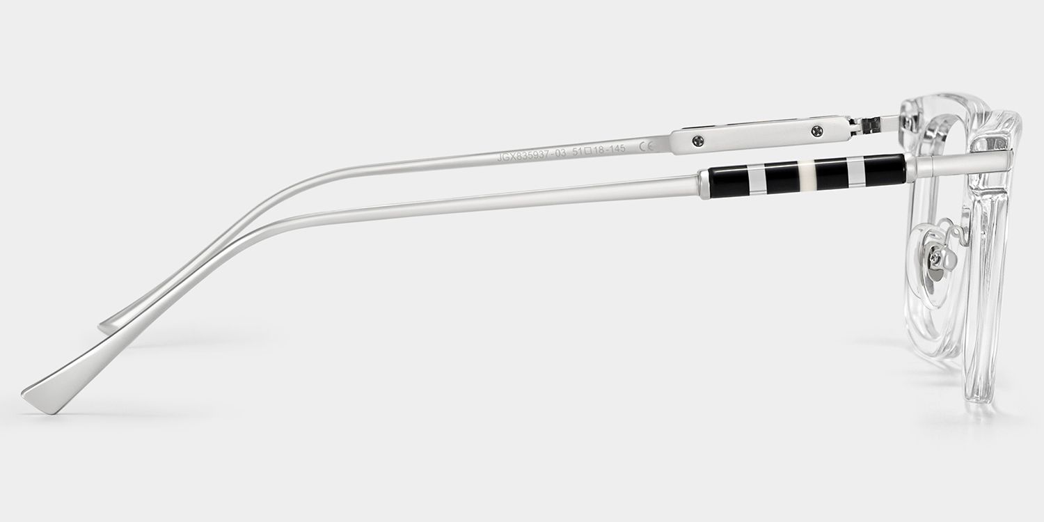 Rayne Clear Square Eyeglass Frame for Men | ZEELOOL3