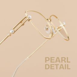 Gaga Gold Cat eye Glasses1