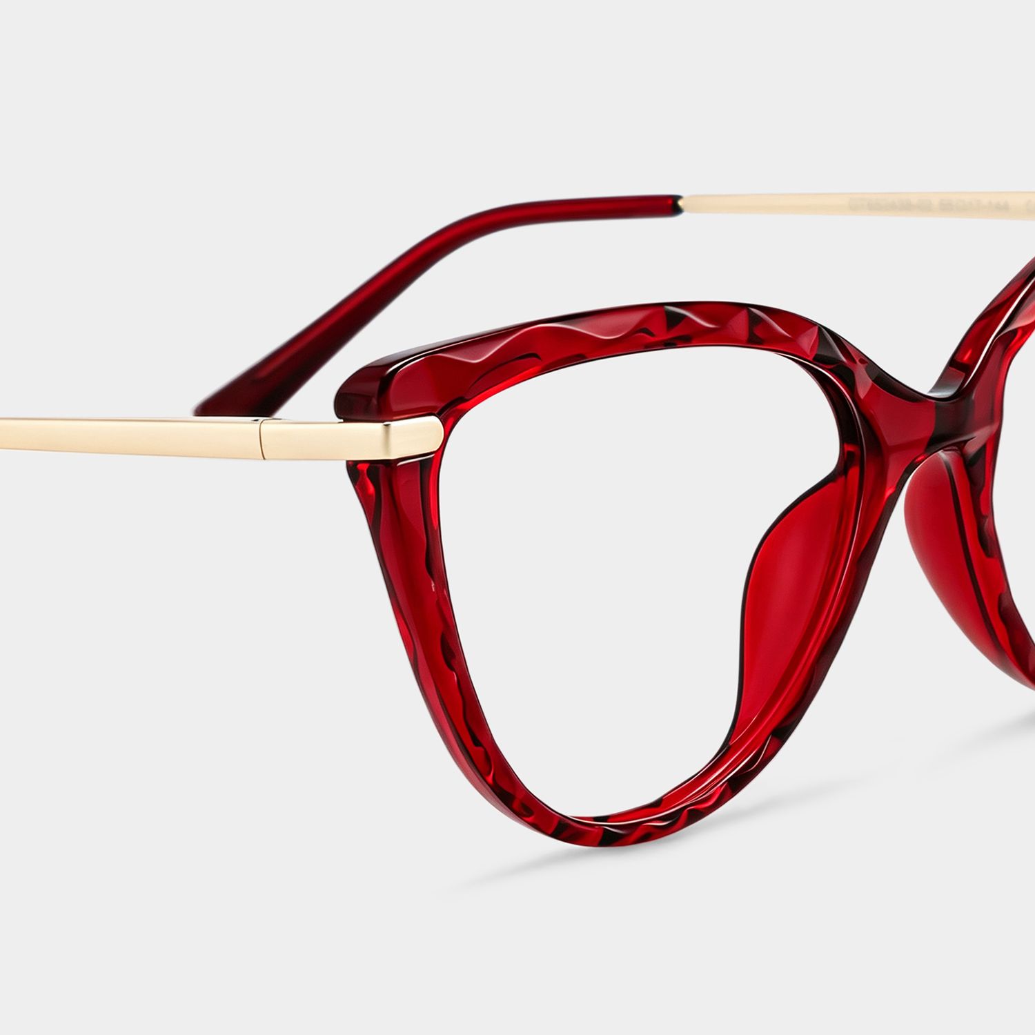 Lucas Cateye Red Eyeglasses with TR90 Frame4