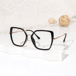 Keller Geometric Black Glasses0