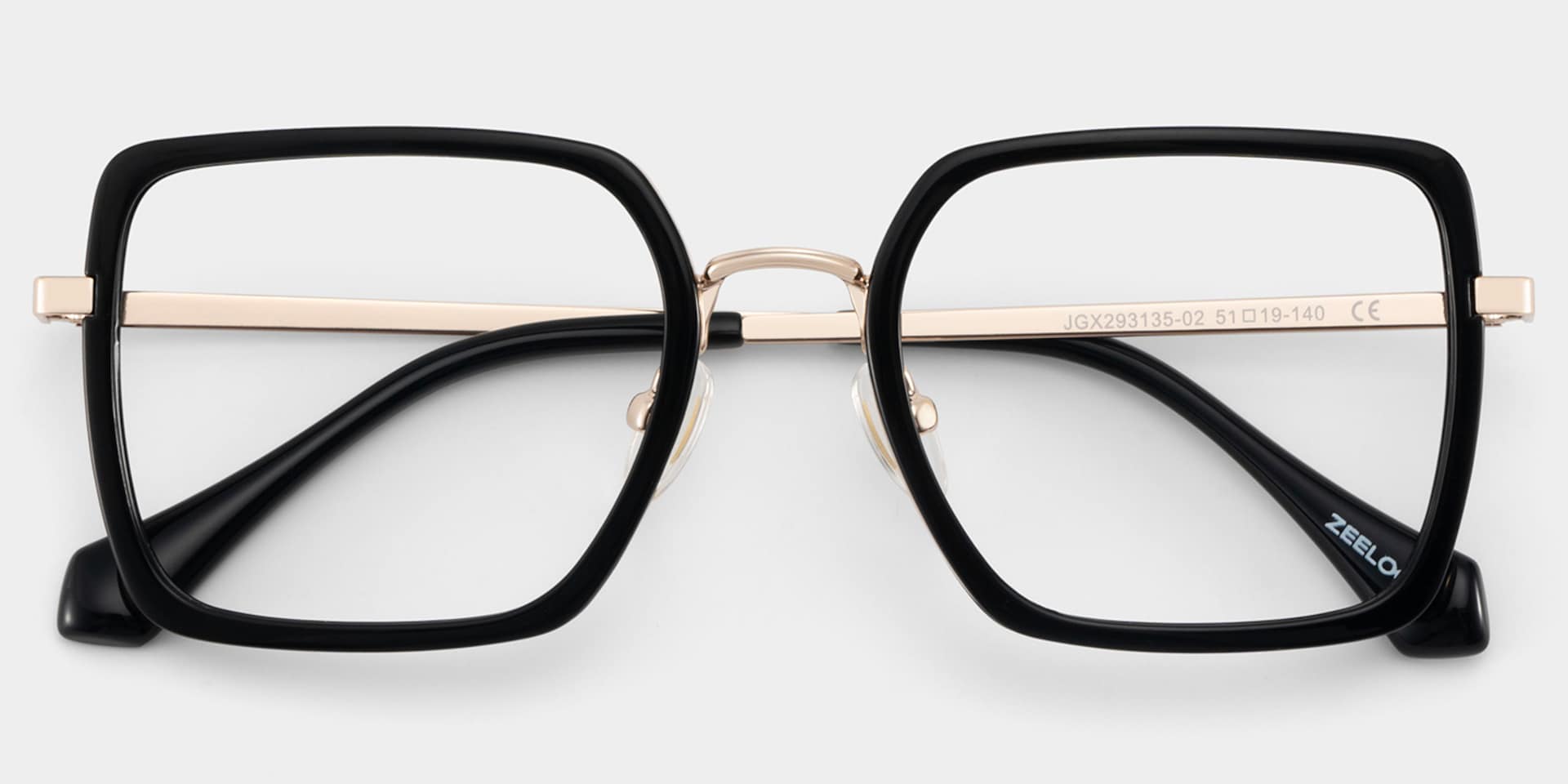 Shane Black Frame Glasses with Square Frame Online | ZEELOOL2