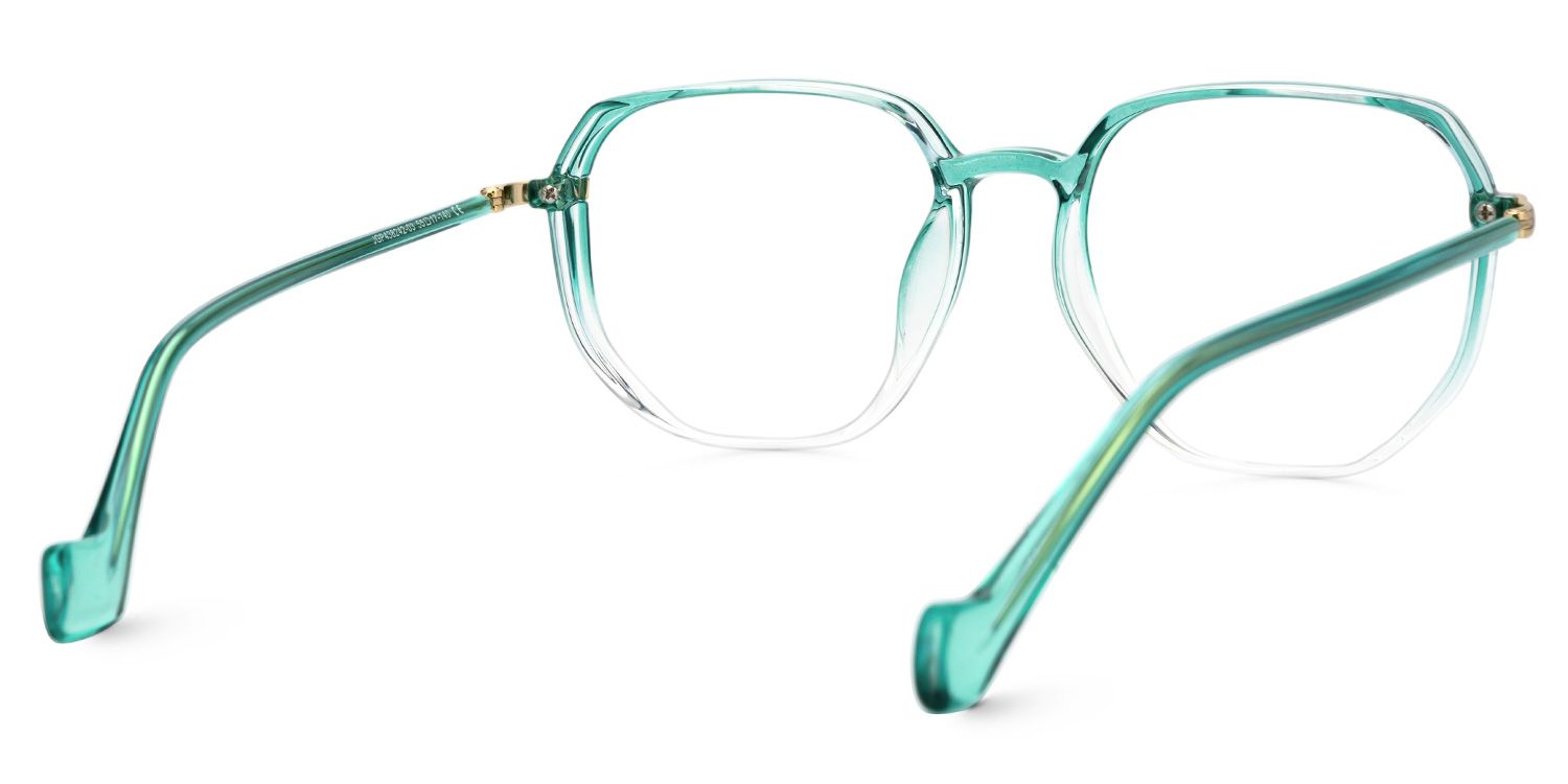 Maura Green Eyeglasses in Geometric Glasses Frame3