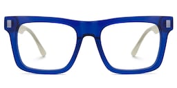 Matthews Square Blue Glasses2