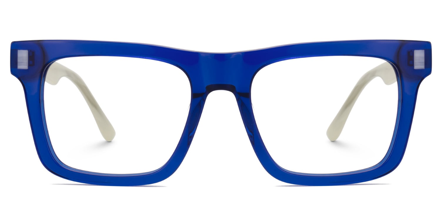 Matthews Square Blue Glasses2