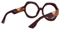 Geoffrey Geometric Dark-Red Glasses4