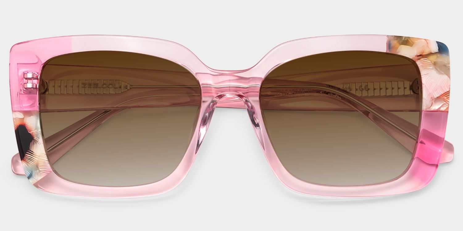 Palma Acetate Pink Frame Sunglasses | ZEELOOL3