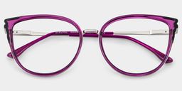 Estrada Cateye Purple Glasses1