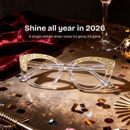 Elora  Cat-eye Silver Glasses0