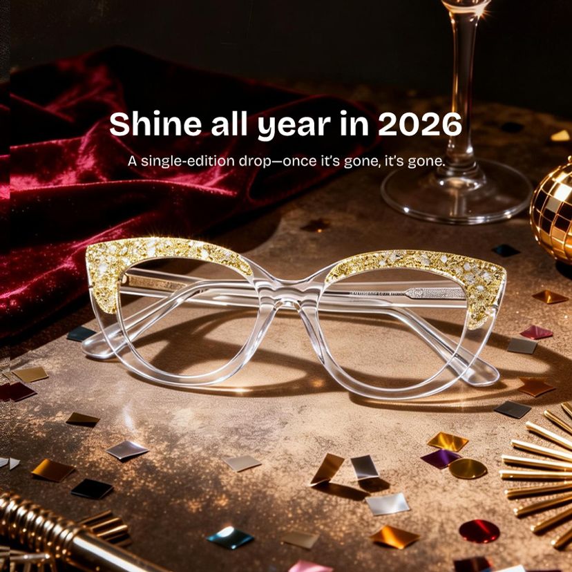 Elora  Cat-eye Silver Glasses