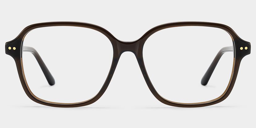Clementine Brown Square Glasses