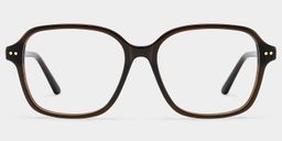 Clementine Brown Square Glasses2