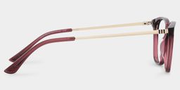 Finch Red Rectangle Glasses4