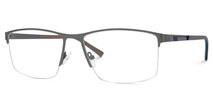Graniela Gray Rectangle Glasses