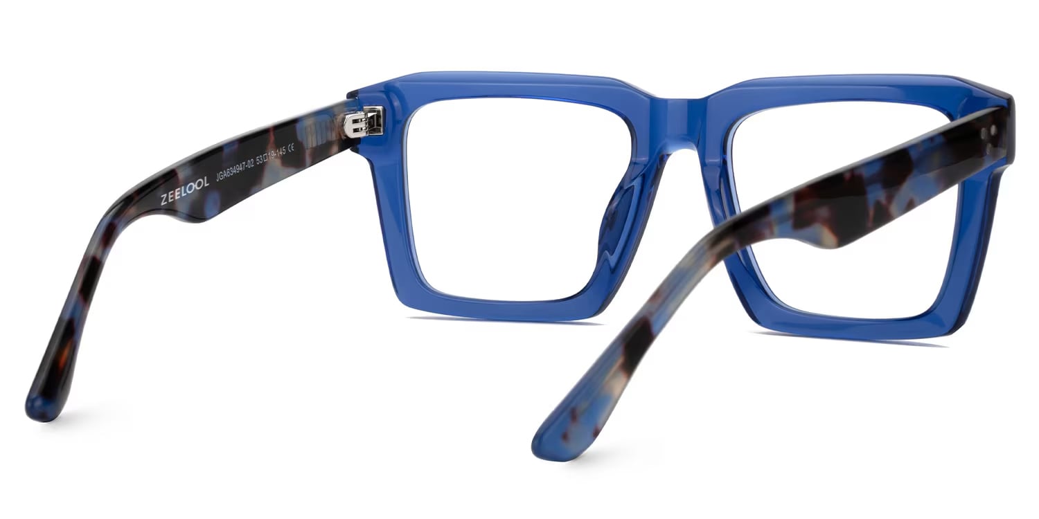 Kenish Square Blue Glasses3