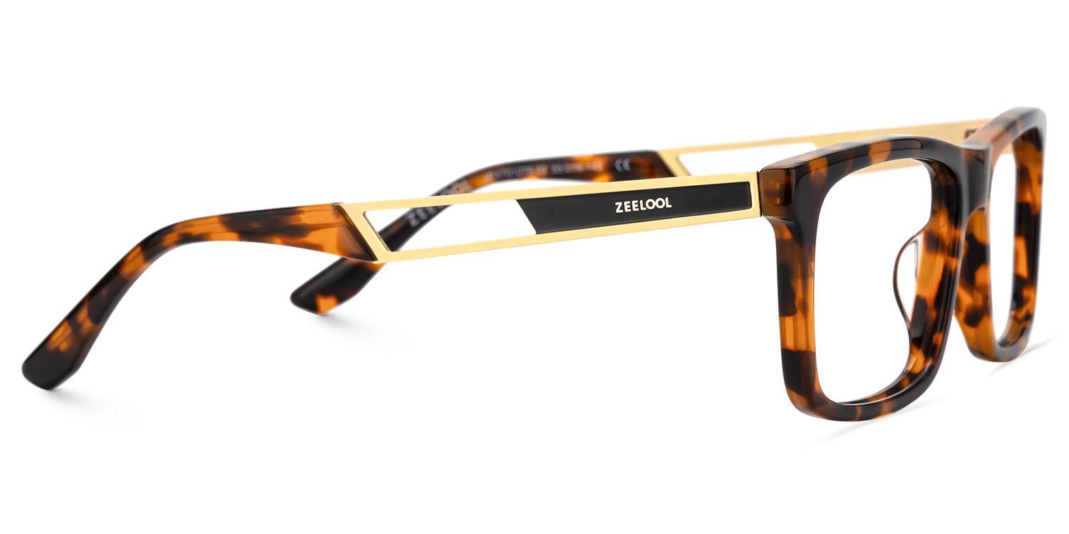 Thin Rectangle Blue Light Blocking Glasses in Business Style | Zeelool4