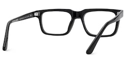 Larsen Rectangle Black Glasses4