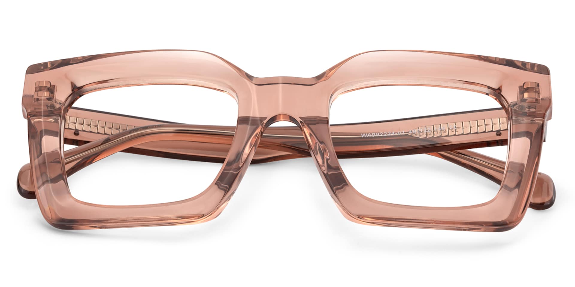 Lobo Square Champagne Eyeglasses & Glasses Frames1