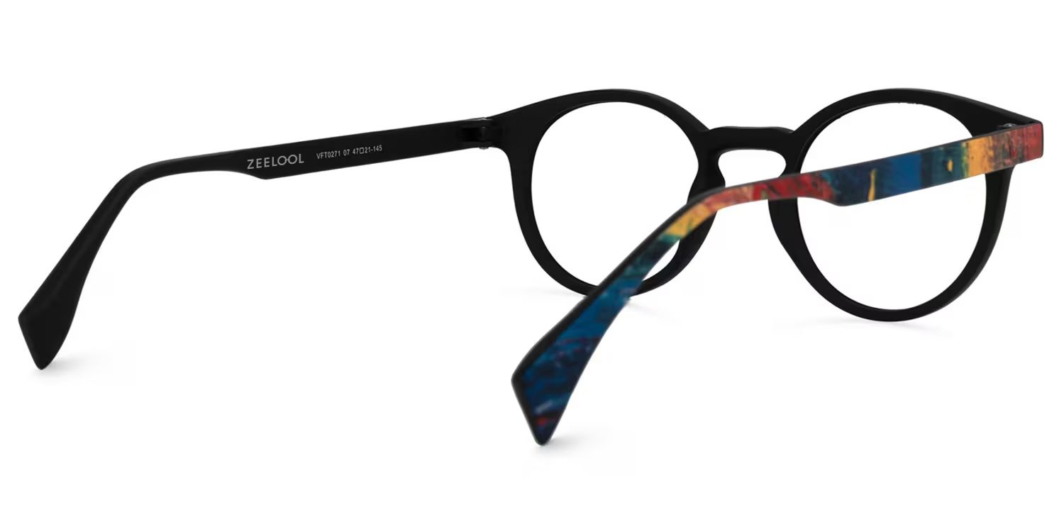 Street-Artist Round Blue-Red Glasses | ZEELOOL Canada3