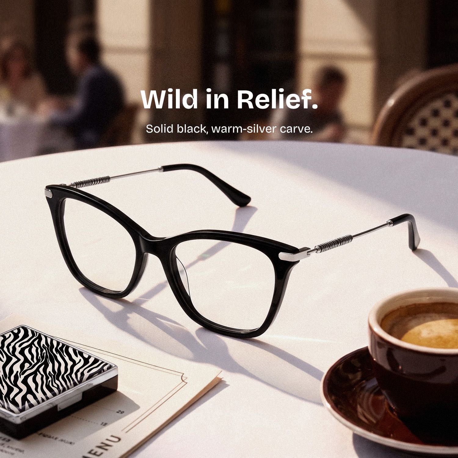 Lydia Black Cat-Eye Glasses | ZEELOOL0