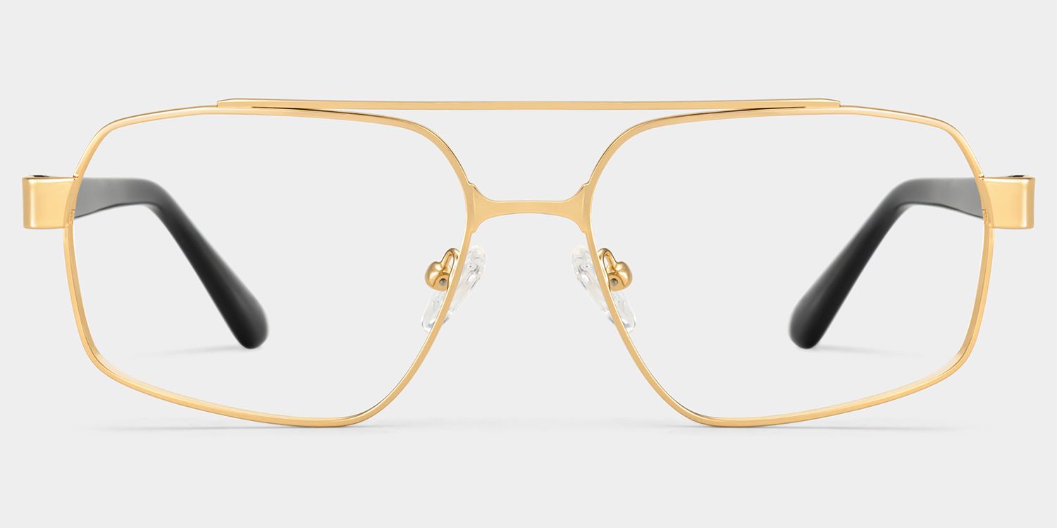 Sterling Eyeglasses in Aviator Gold Frame | ZEELOOL1