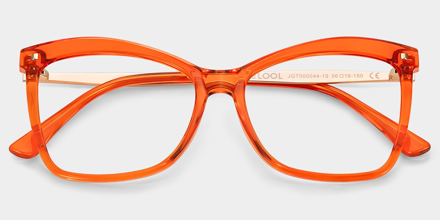 Isaebella Butterfly Orange Eyeglasses and Glasses Frame1