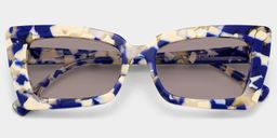 Newell Rectangle Blue-Floral Glasses1