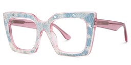 Cailey Square Pink Glasses3