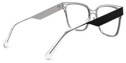 Dacarine Square Black-Silver Glasses3