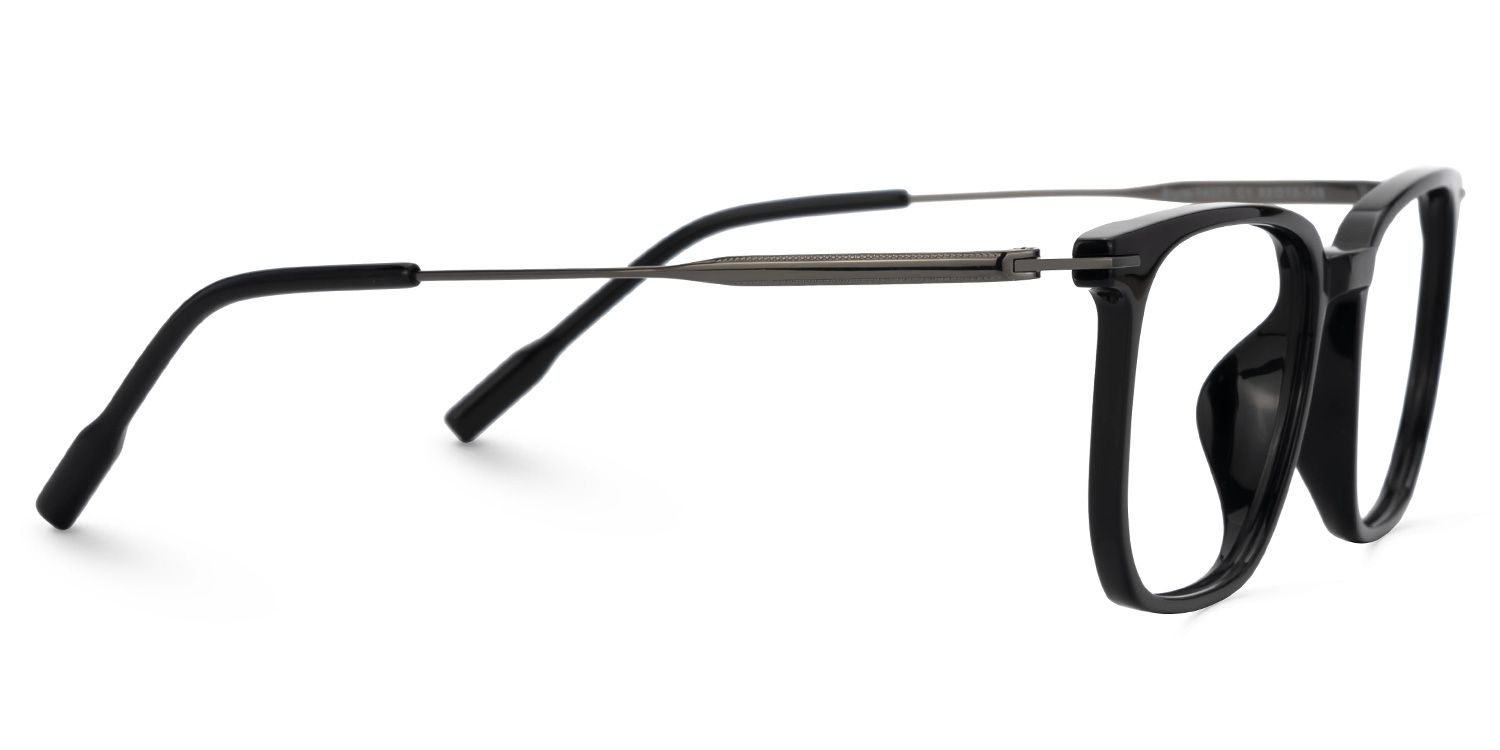 Varlox Black Rectangle Frame Glasses Online | ZEELOOL Canada2