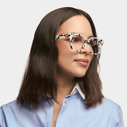Kerri Square Cow Print Glasses1