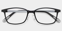 Finne Rectangle Black Glasses2