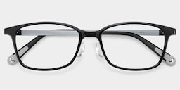 Finne Rectangle Black Glasses2