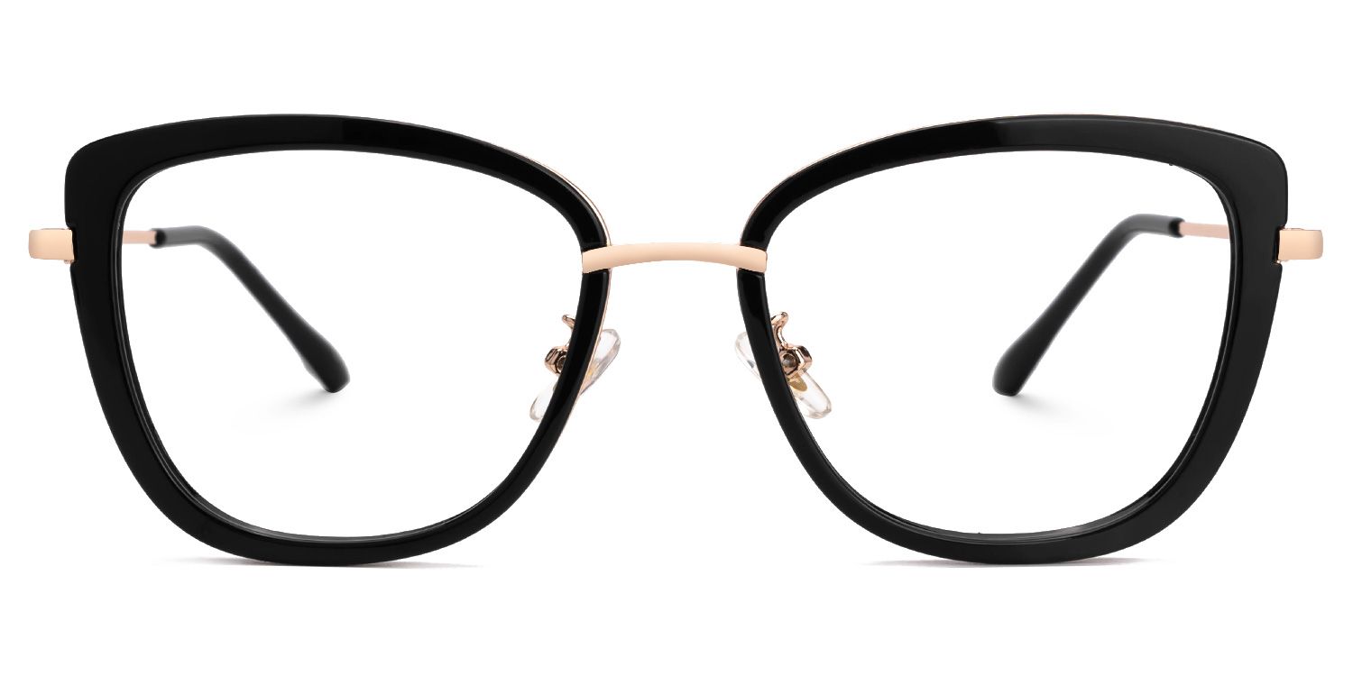 Black Kaye Cateye Frame Eyeglasses | Zeelool0