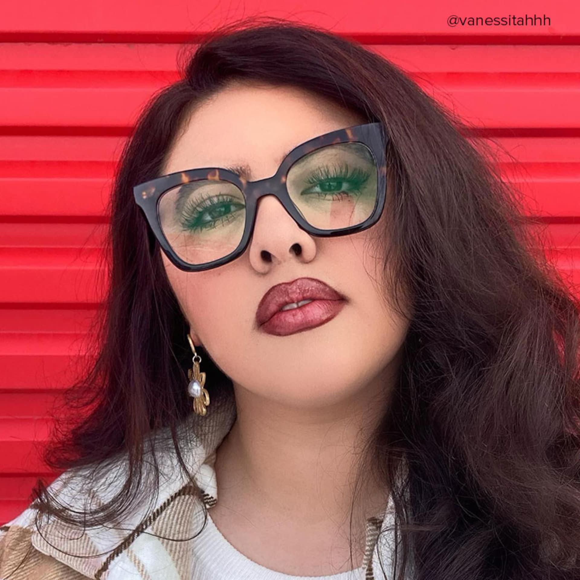 Meka Square Two-Tone Glasses | Zeelool Glasses8