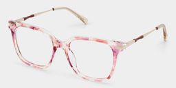 Jacqui Pink Tortoise Square Glasses3