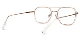 Sherie Aviator Clear Glasses3