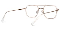 Sherie Aviator Clear Glasses3
