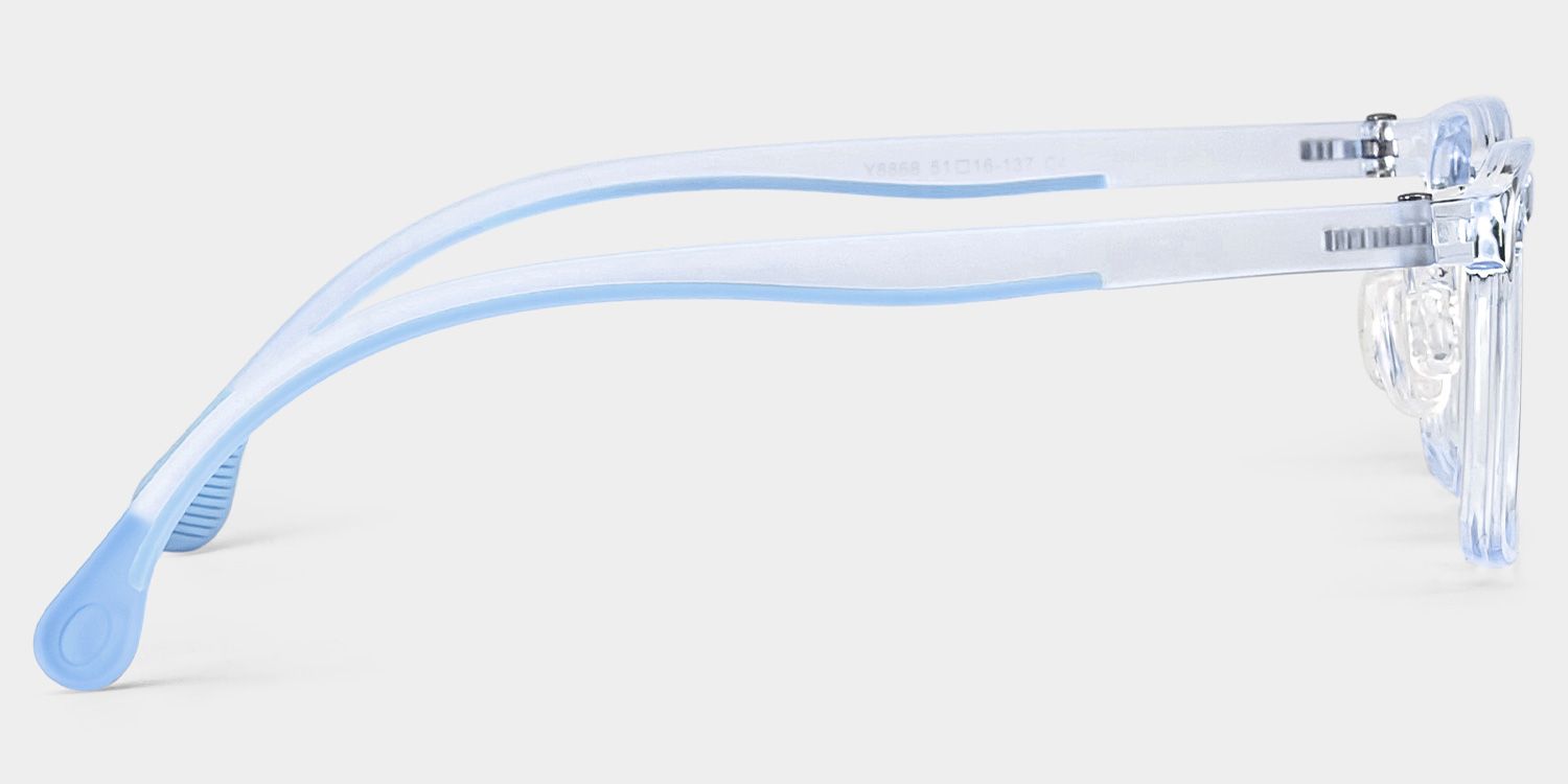 Sunny Rectangle Blue Frame Eyeglasses for Tween