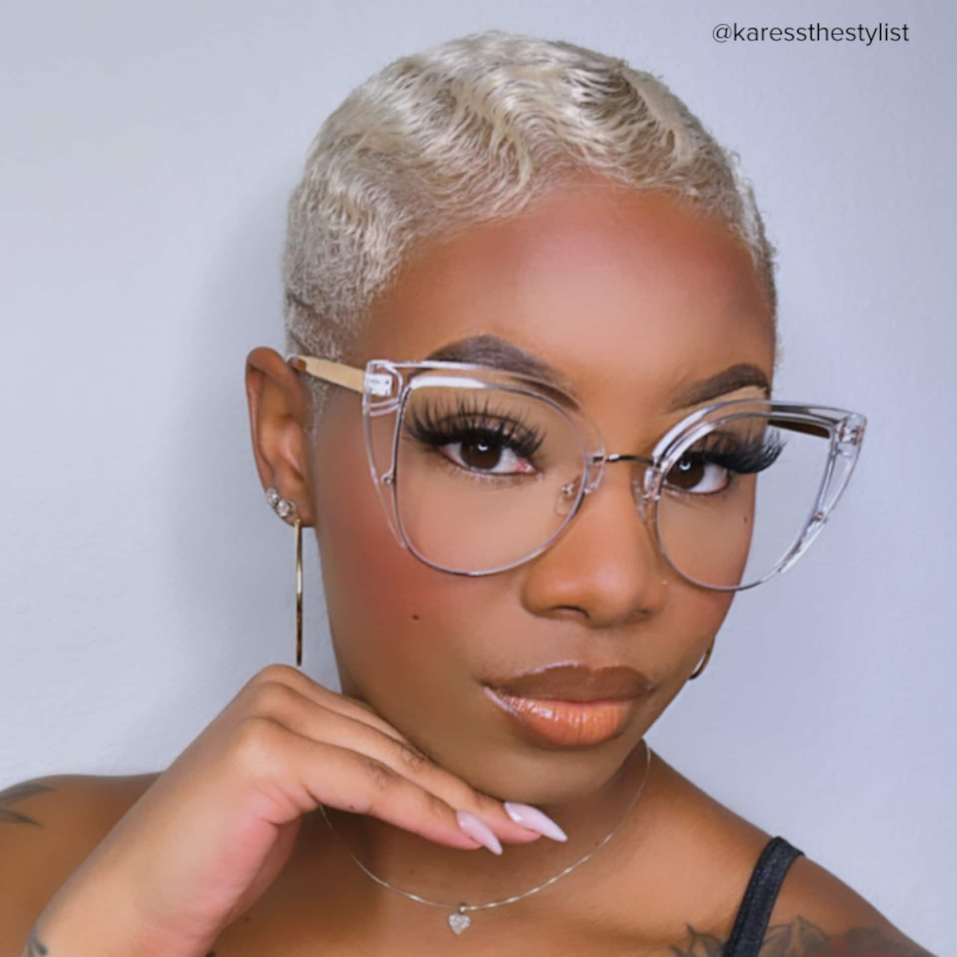 Brewer Cat-eye Crystal Eyeglasses and Glasses Frames5