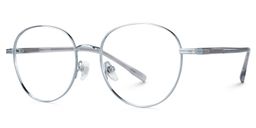 Celena Round Silver Glasses1